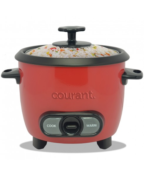 6 Cups Cooked / 3 Cups Uncooked Rice Cooker - Red
