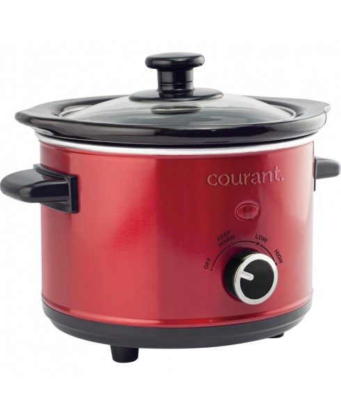 Courant 1.6-QT Slow Cooker - Red