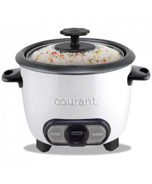 8 Cups Cooked / 4 Cups Uncooked Rice Cooker - White