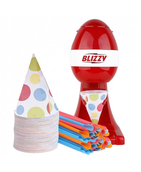 Countertop Snow Cone Maker, includes 40 6oz. Paper Cones and Straws