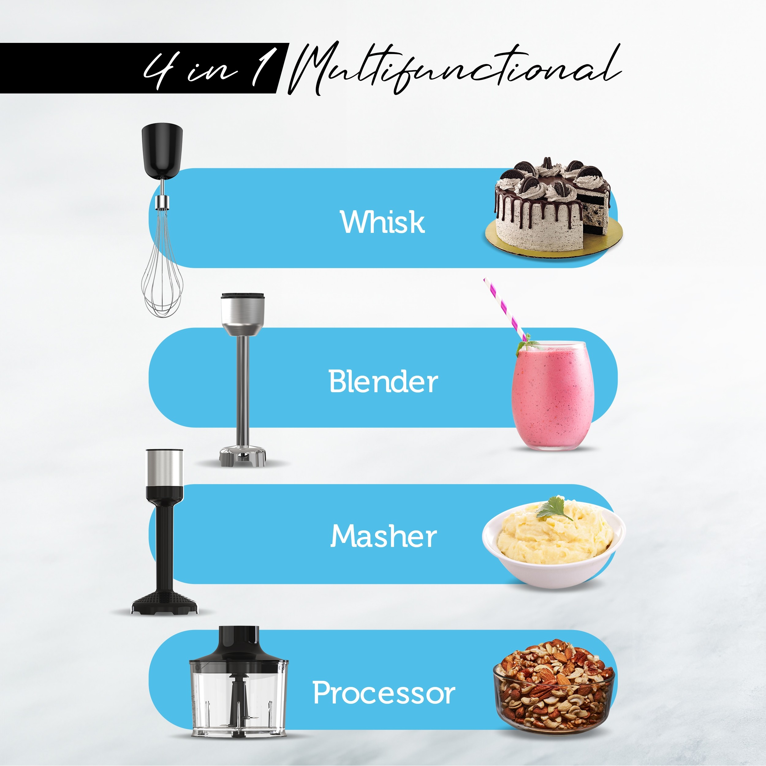 4-in-1 Multifunctional Hand Blender