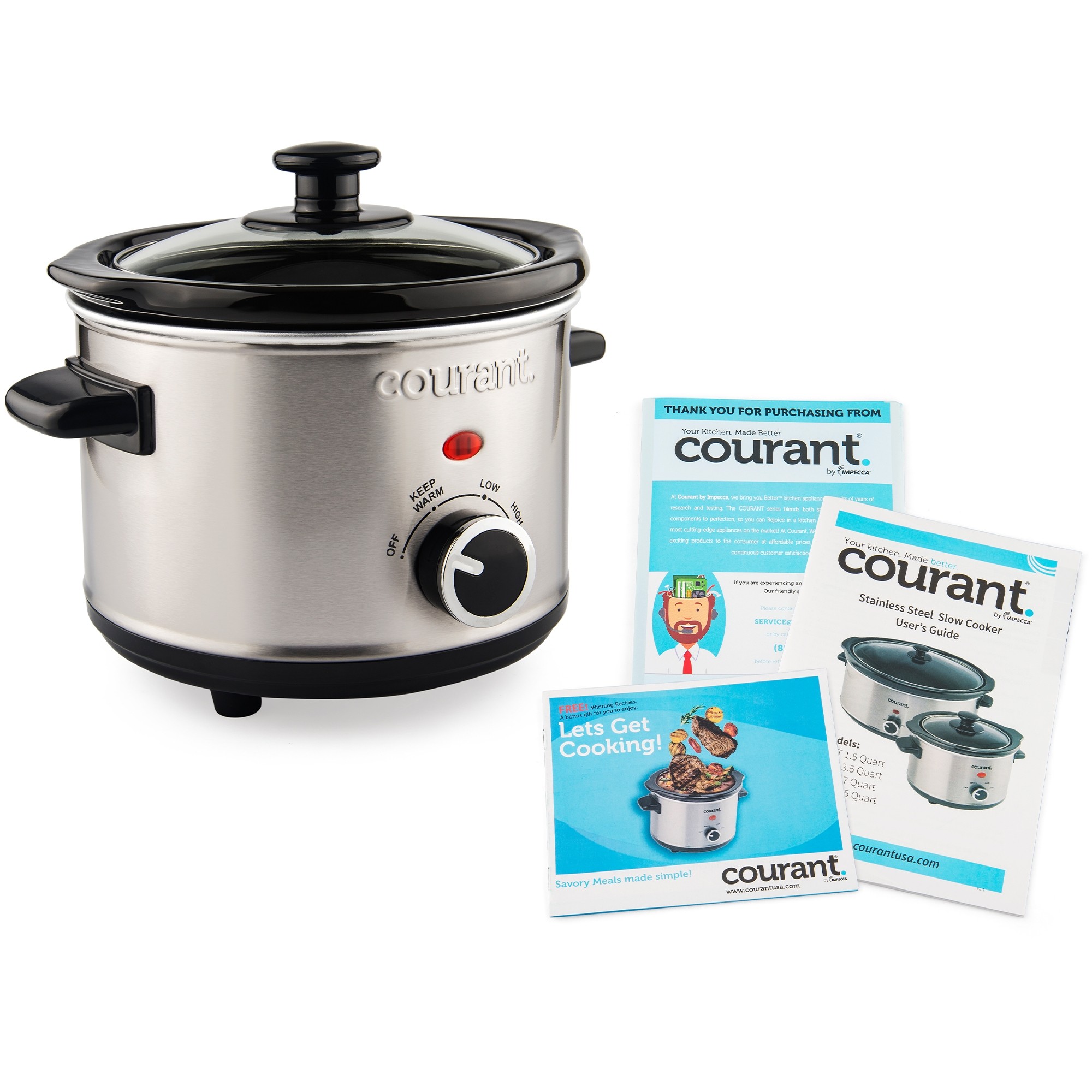 Courant 5 Quart Slow Cooker - Black Matte