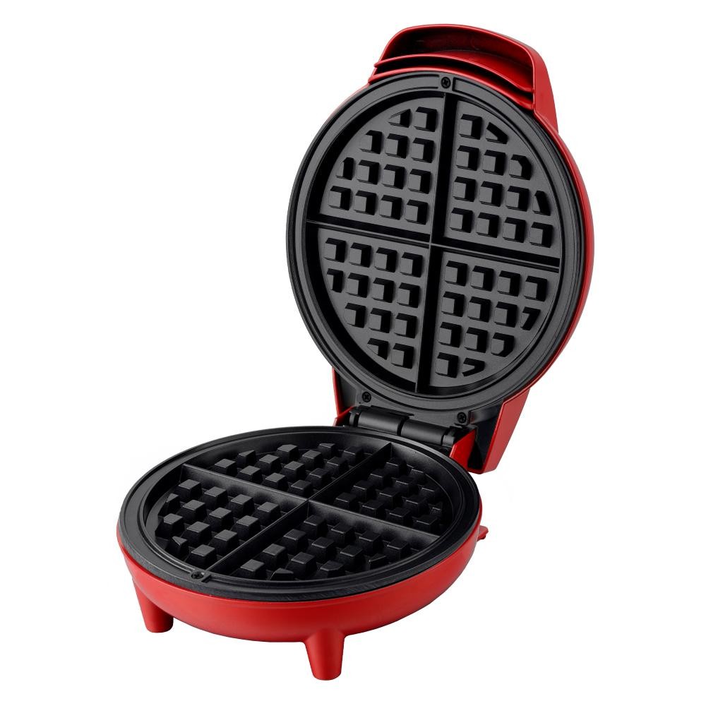 7-inch Belgian Waffle Maker - Red