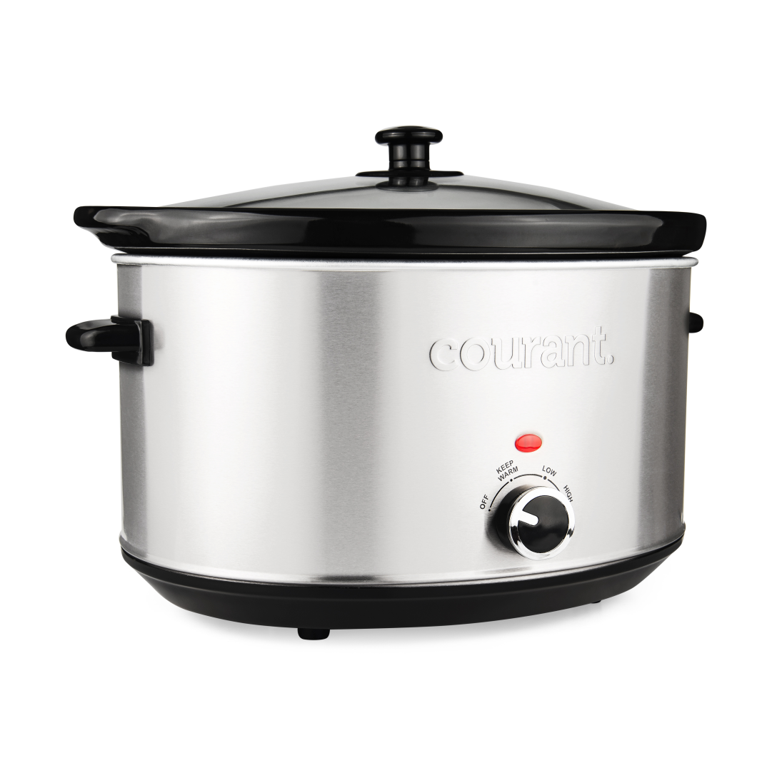 Crock Pot 5 Quarts Oval Silver Stainless Steel Manual SLOW COOKER