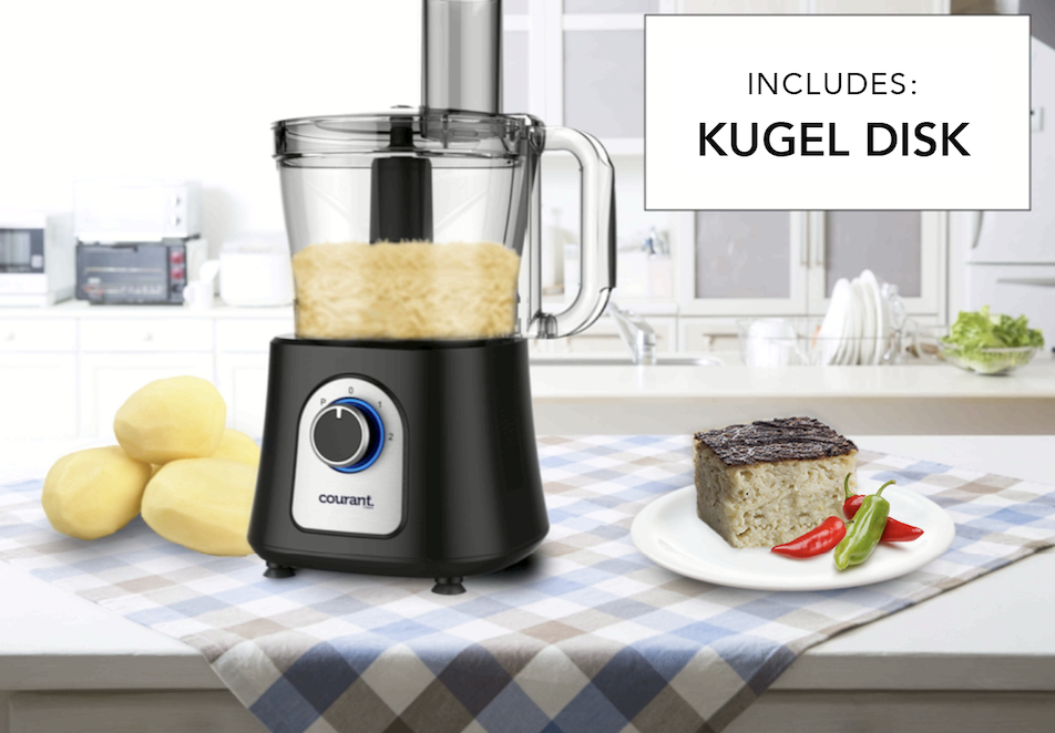 Courant 12-cup Food Processor with Kugel Disc - Black