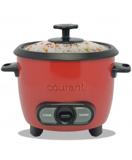 6 Cups Cooked / 3 Cups Uncooked Rice Cooker - Red