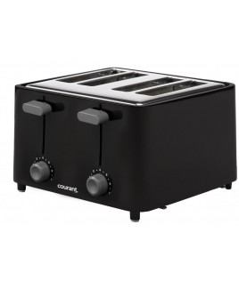 Courant 4-Slice Toaster, Black/Stainless