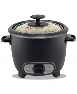 6 Cups Cooked / 3 Cups Uncooked Rice Cooker - Black