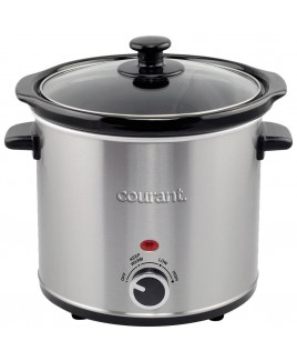 3.2 Quart Slow Cooker - Stainless Steel