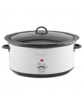 Courant 7 Quart Oval Slow Cooker - White