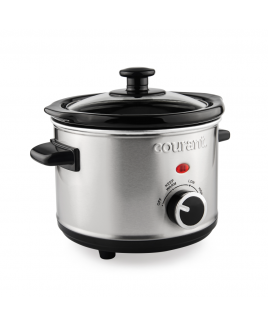 Courant 1.6 Quart Slow Cooker, Stainless Steel