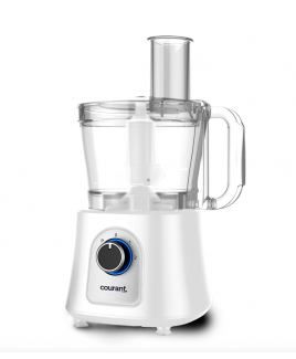 Courant 12-cup Food Processor with Kugel Disc - White