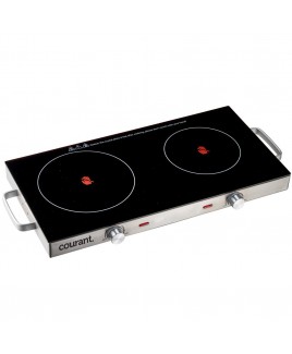 Double Ceramic Glass Cooktop - Stainless Steel