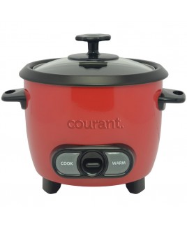 6 Cups Cooked / 3 Cups Uncooked Rice Cooker - Red