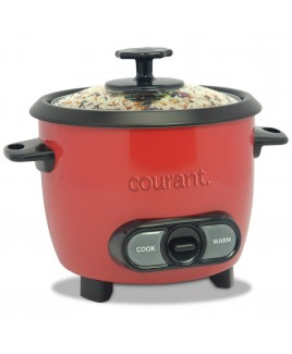 6 Cups Cooked / 3 Cups Uncooked Rice Cooker - Red
