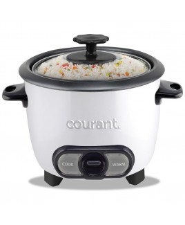 8 Cups Cooked / 4 Cups Uncooked Rice Cooker - White