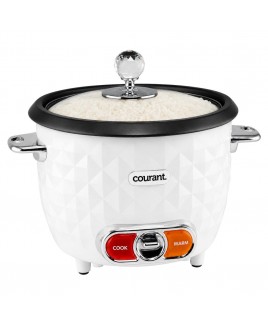 10 Cups Cooked / 5 Cups Uncooked Designer Series Rice Cooker and Steamer - White